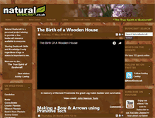 Tablet Screenshot of naturalbushcraft.co.uk